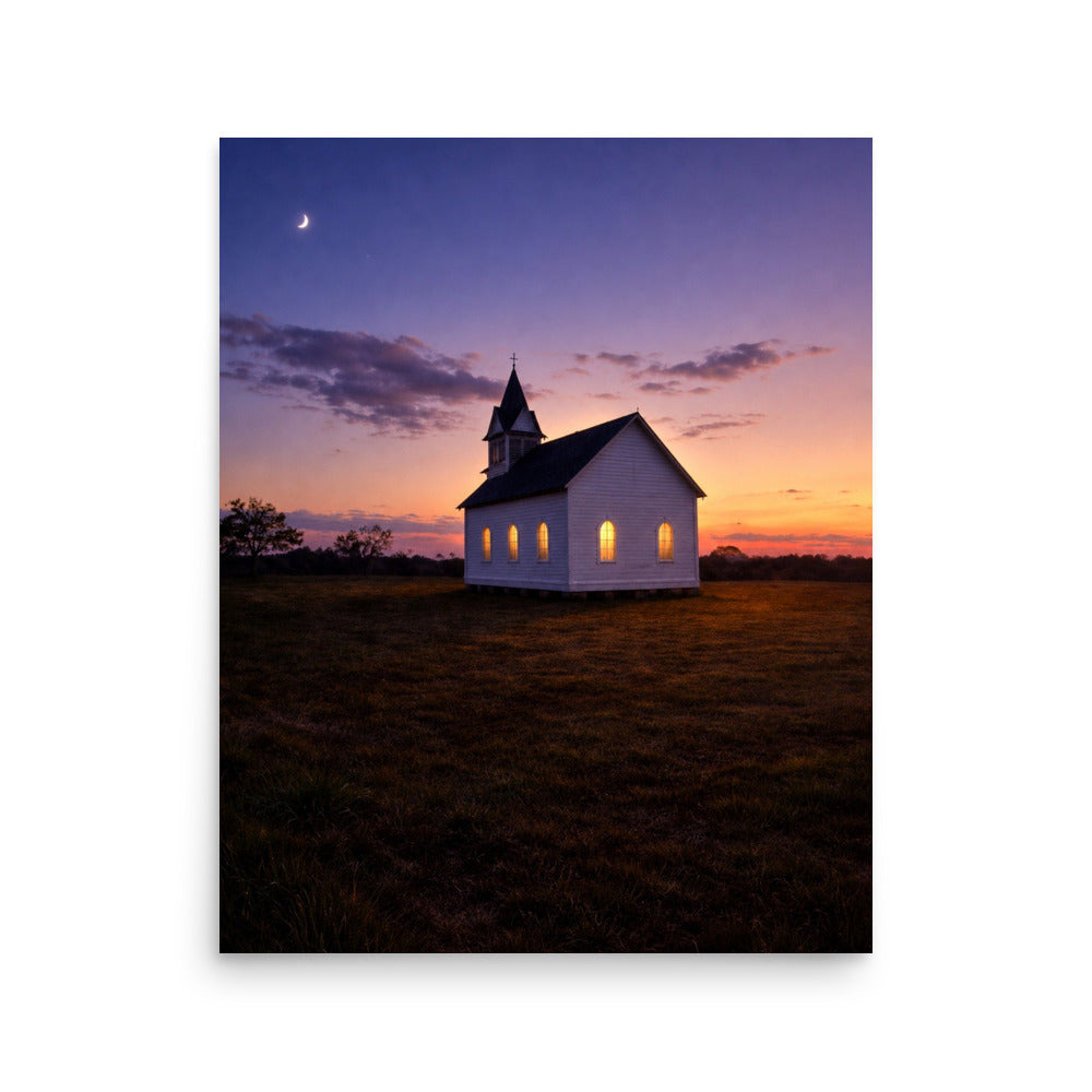 Old Portsmouth Church 16x20 photographic art print on matte paper