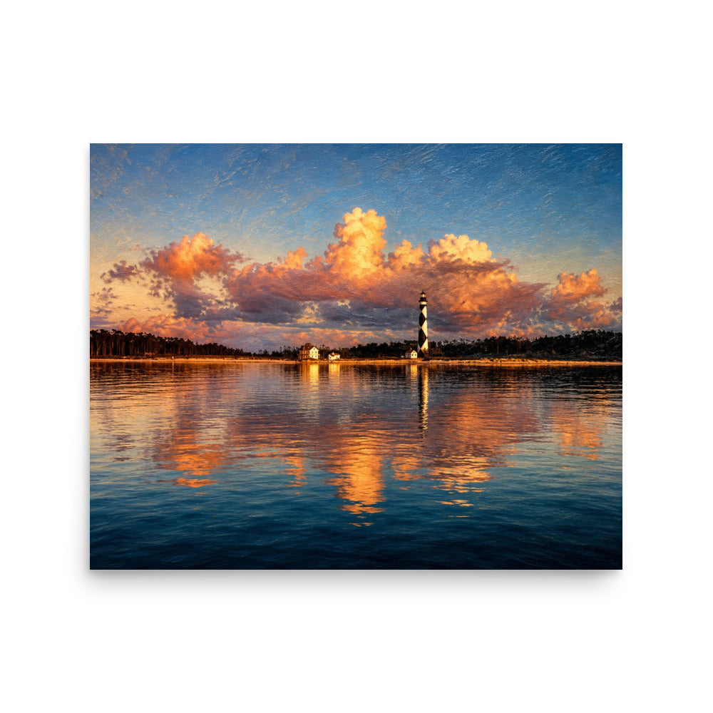 Cape Lookout Sunset 16x20 photographic art print on matte paper