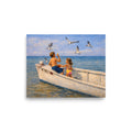 Children in the Skiff 8x10 photographic art print on matte paper